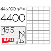 APLI ETIQUETA IMPRESORA 48,5x25,4mm 44x100-PACK 01285